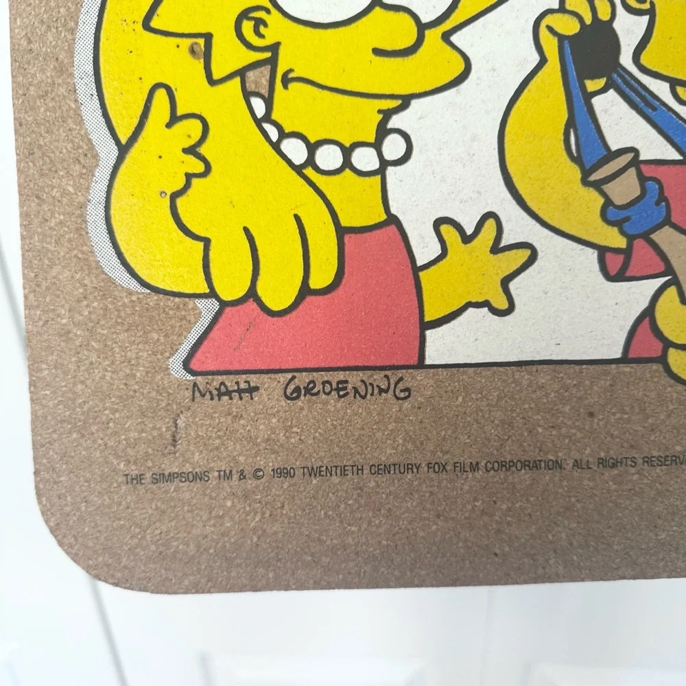Vintage 1990 ROSE ART “THE SIMPSONS” cork board